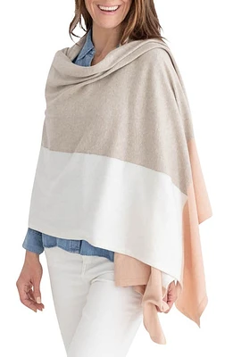 zestt organics The Dreamsoft Travel Scarf in Blush Colorblock at Nordstrom