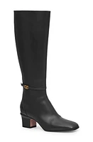 Valentino Garavani Tan-Go Knee High Boot Black at Nordstrom,