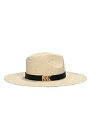 Michael Kors Karlie Straw Hat Natural/Black/Gold at Nordstrom,