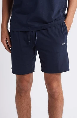 BOSS Mix Match Pajama Shorts Dark Blue at Nordstrom,