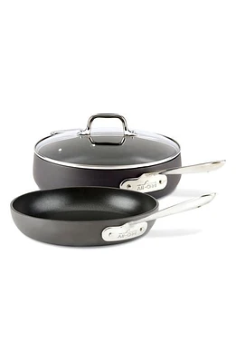 All-Clad HA1 Hard Anodized 3-Piece Sauté Pan Set in Black at Nordstrom