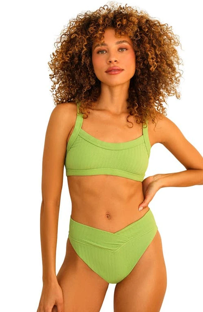 Dippin Daisys Kelly Bandeau Bikini Top Avocado at Nordstrom,