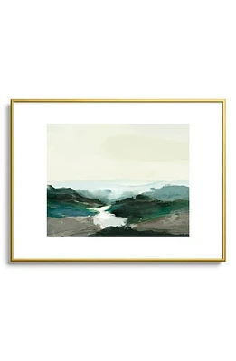 Deny Designs Highland View Framed Art Print in Golden Tones at Nordstrom