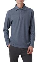 Bugatchi Long Sleeve Stretch Cotton Knit Polo at Nordstrom,