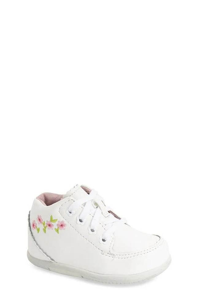 Stride Rite 'Emilia' Leather Boot White at Nordstrom,