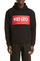 KENZO Paris Classic Logo Hoodie Black at Nordstrom,