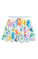 Mini Boden Kids' Print Jersey Skort Multi Safari Friends at Nordstrom,