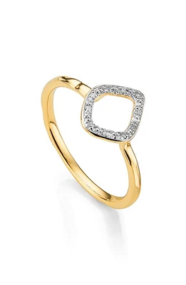 Monica Vinader Riva Mini Kite Diamond Stacking Ring Gold at Nordstrom,