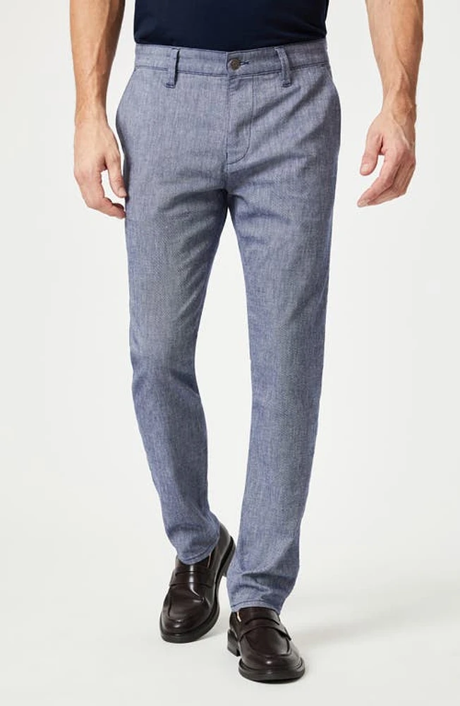 Mavi Jeans Milton Slim Fit Chinos Indigo Linen at Nordstrom, X