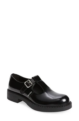 Prada Chocolate T-Strap Shoe Nero at Nordstrom,