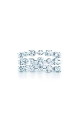 Kwiat Starry Night 3-Row Diamond Ring in White Gold at Nordstrom, Size 6