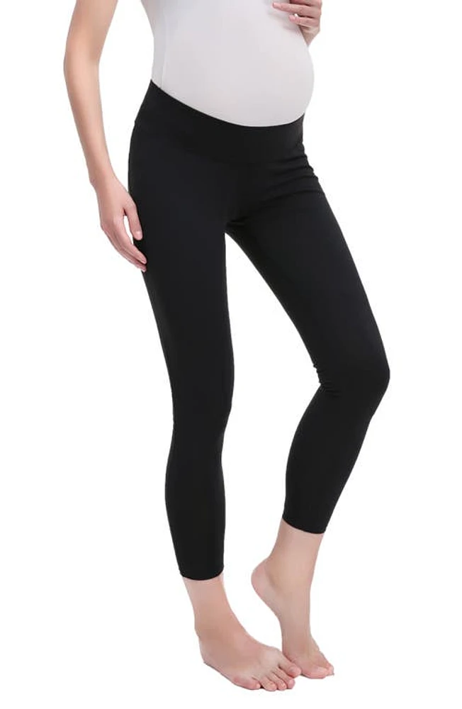 Kimi and Kai Nikki Maternity Ankle Leggings Black at Nordstrom,