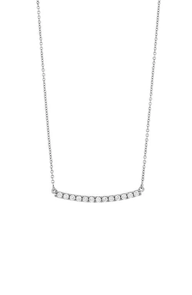 Bony Levy Stick Pavé Diamond Bar Necklace in Gold at Nordstrom