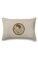 SFERRA Cameo Accent Pillow in Natural/Gold at Nordstrom