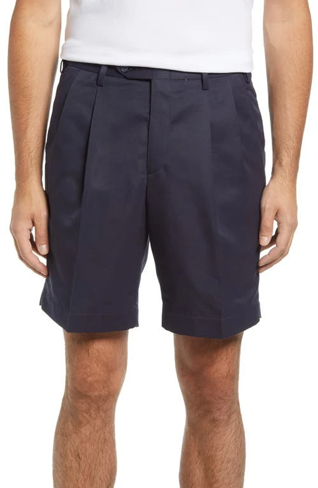 Berle Pleated Shorts Navy at Nordstrom,