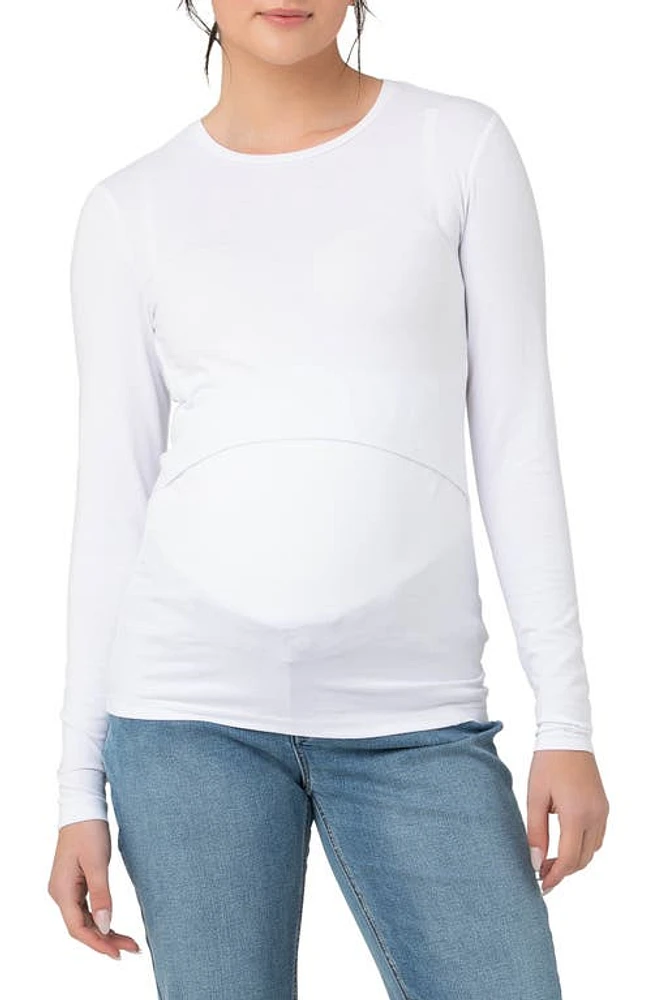 Ripe Maternity Stretch Organic Cotton Maternity/Nursing Top at Nordstrom,