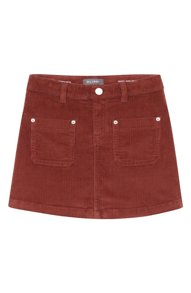 DL1961 Kids' Jenny Stretch Cotton Corduroy Skirt Paprika at Nordstrom,