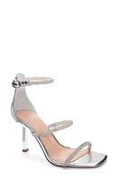 Chinese Laundry Janai Embellished Ankle Strap Sandal in Silver at Nordstrom, Size 5.5