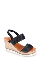 Gentle Souls Signature Elyssa Strappy Espadrille Sandal Black at Nordstrom,