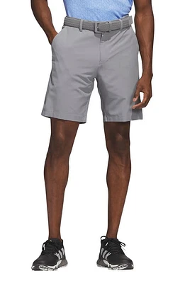 adidas Golf Ultimate Water Repellent Stretch Flat Front Shorts Grey Three at Nordstrom,