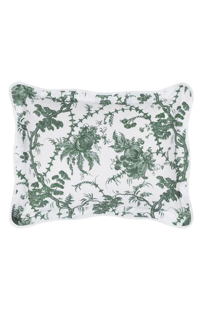 Matouk San Cristobal Toile Cotton Boudoir Sham in Green at Nordstrom