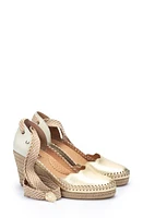 PIKOLINOS Cadiz Ankle Tie Espadrille Wedge Pump Carrara at Nordstrom,