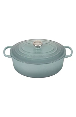 Le Creuset Signature 6.75-Quart Oval Enamel Cast Iron French/Dutch Oven with Lid in Sea Salt at Nordstrom