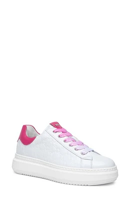 NeroGiardini Embossed Skate Sneaker White at Nordstrom,