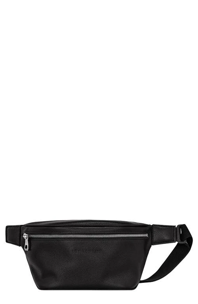 Longchamp Le Foulonné Leather Belt Bag in Black at Nordstrom