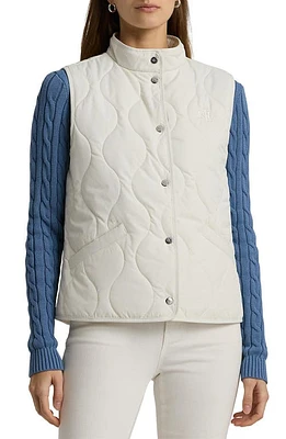 Lauren Ralph Quilted Snap-Up Vest at Nordstrom,