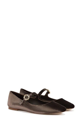 Larroudé Blair Mary Jane Flat Espresso at Nordstrom,