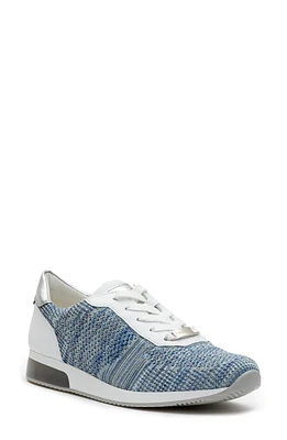 ara Leigh Lace-Up Sneaker Aqua-Multi Wovenstretch at Nordstrom,