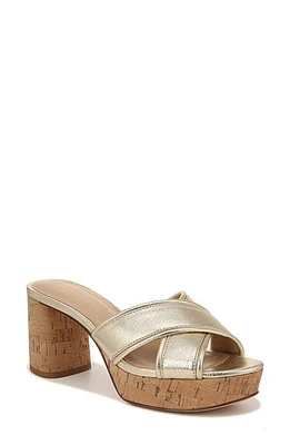 Veronica Beard Dory Platform Slide Sandal Platinum at Nordstrom,