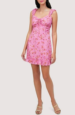 Lost + Wander Love Spell Floral Minidress Pink-Floral at Nordstrom,