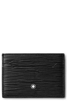 Montblanc Meisterstück 4810 Leather Card Holder in Black at Nordstrom