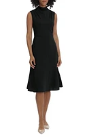 Maggy London Funnel Neck Sleeveless Chiffon Dress at Nordstrom,