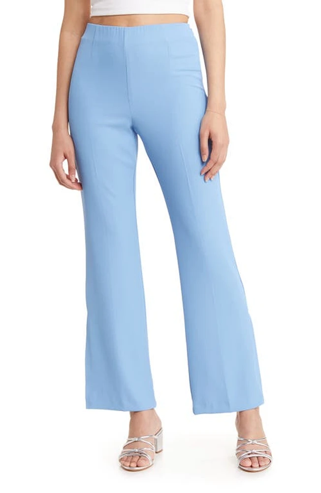 Open Edit Vented Flare Pants Blue Lake at Nordstrom,