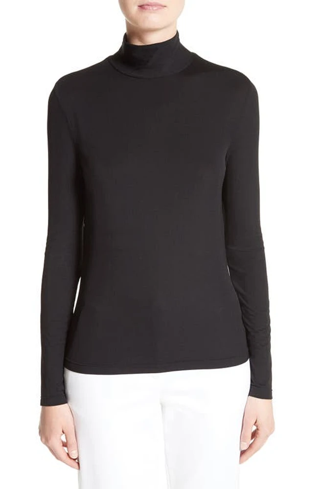 St. John Collection Nuda Fine Jersey Turtleneck Top at Nordstrom,