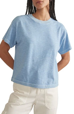 Marine Layer Slub Cotton Crop T-Shirt in Bel Air Blue at Nordstrom, Size X-Small