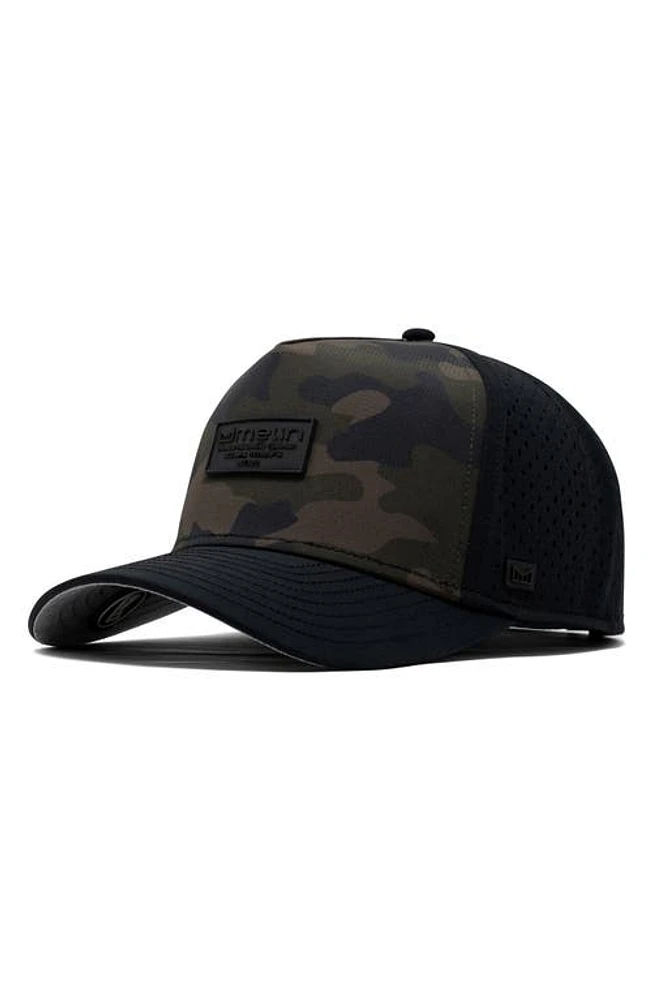 Melin Odyssey Brick Hydro Performance Snapback Hat in Olive Camo Midnight at Nordstrom, Size Medium