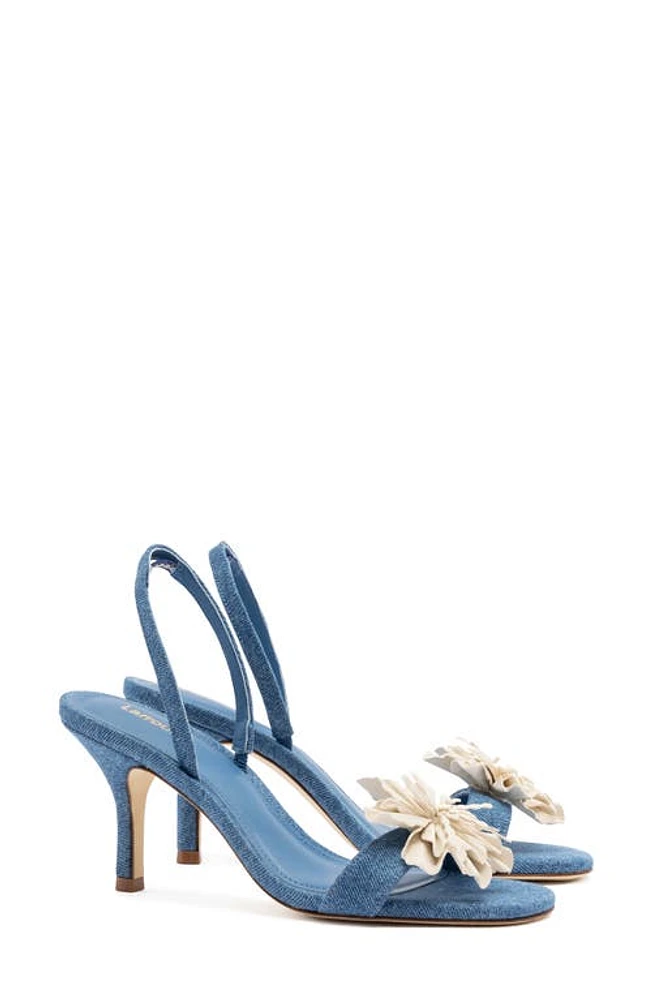 Larroudé Hibiscus Slingback Sandal Stone at Nordstrom,