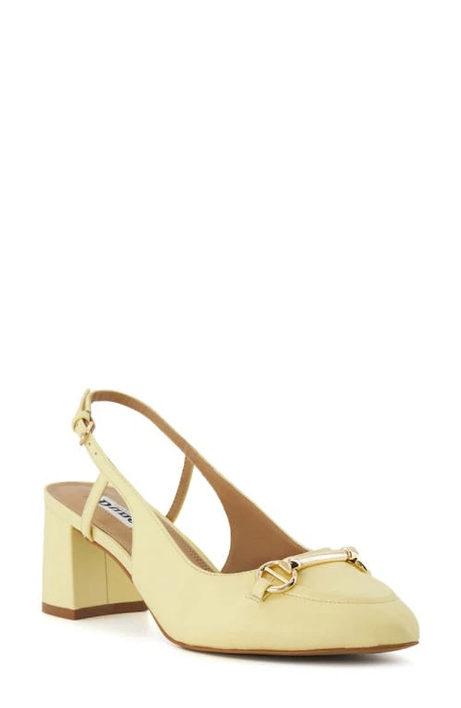 Dune London Cassie Slinback Pump Lemon at Nordstrom,