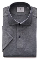 Emanuel Berg Premium Quality Cotton Jersey Polo Navy at Nordstrom,