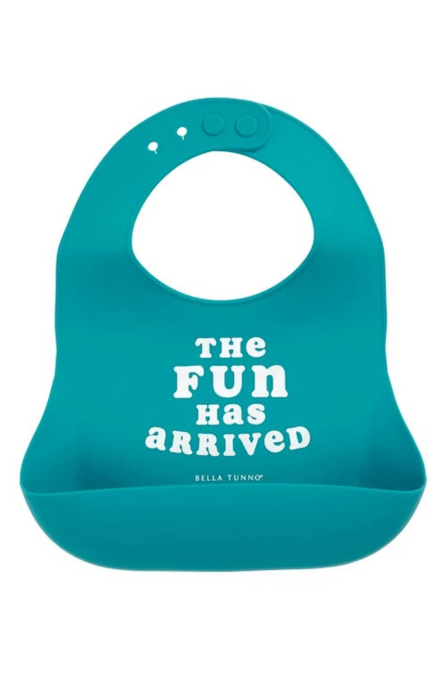 Bella Tunno Fun Has Arrived Silicone Wonder Bib in Blue at Nordstrom