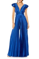 Mac Duggal Ruffle & Pleat Wide Leg Jumpsuit at Nordstrom,