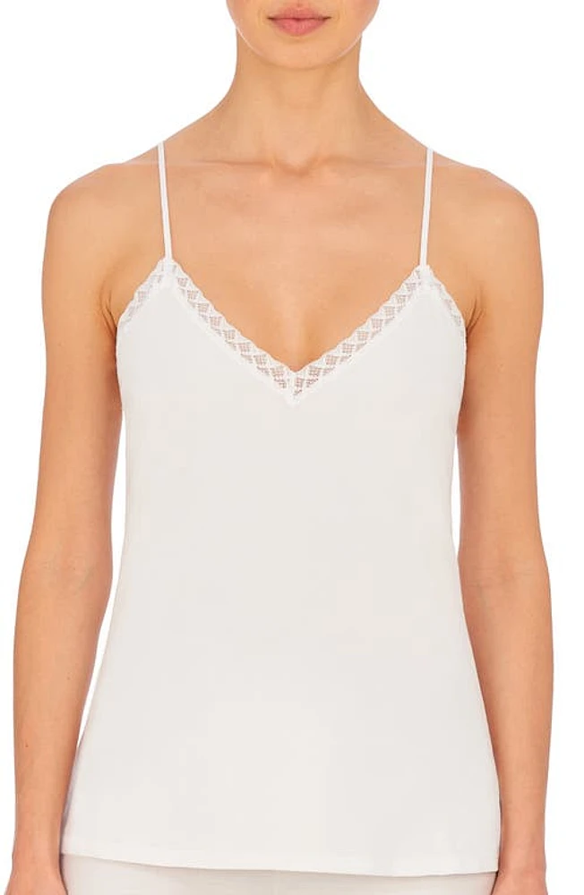 Natori Bliss Lace Edge High-Low Cotton Camisole at Nordstrom,