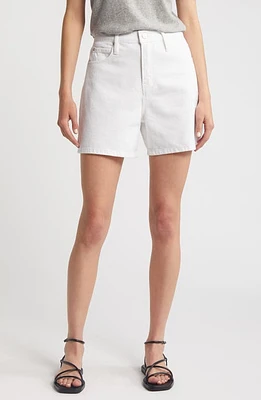 FRAME The Easy Denim Shorts White at Nordstrom,