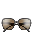 Smith Flare 57mm Polarized Sunglasses in Matte Black/Gray Green at Nordstrom