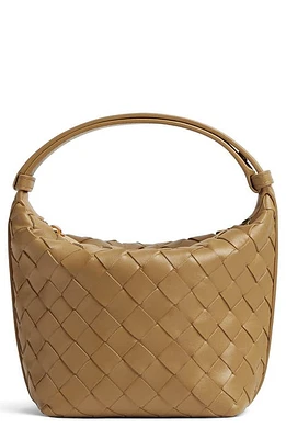 Bottega Veneta Mini Intrecciato Handheld Pouch in Dark Praline-Gold at Nordstrom