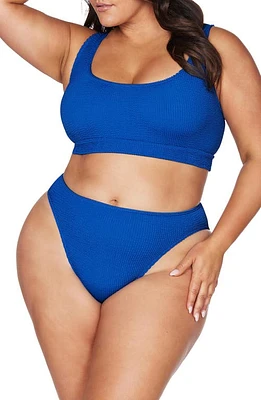 Artesands Kahlo Arte Eco Crinkle Two-Piece Swimsuit in Artisan Blue at Nordstrom